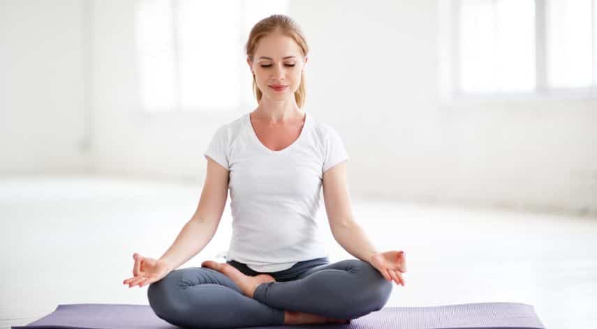 Practicing Yoga