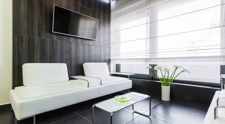 modern reception area