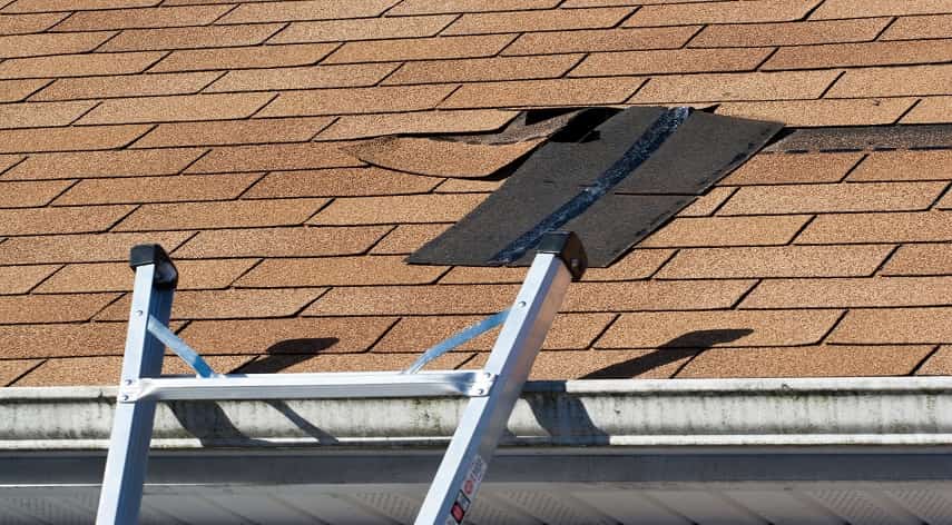 roof damage