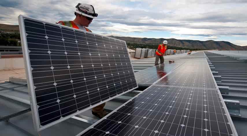 solar panel installation